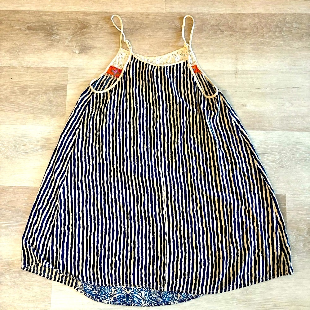 Flying Tomatoes Spaghetti Strap Patchwork Dress A… - image 4